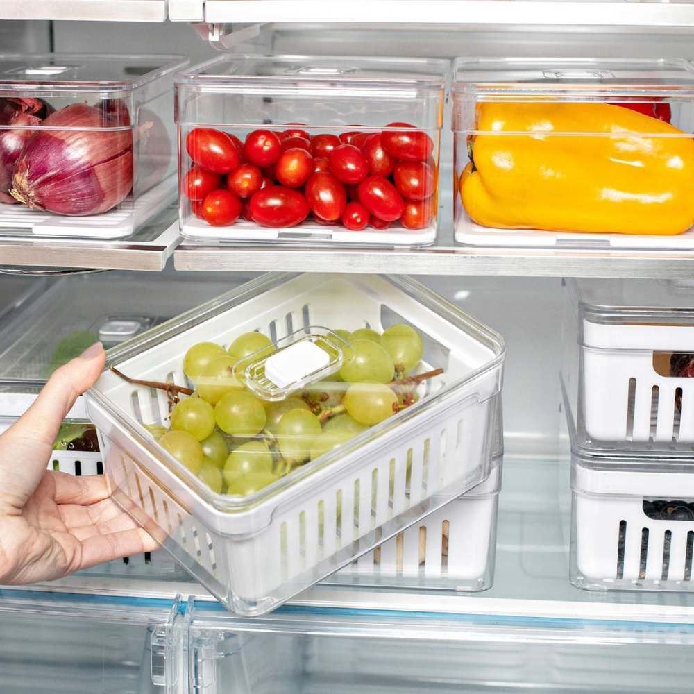 Organizador com Cesto Clear Fresh Martiplast 2,2L - Transparente 