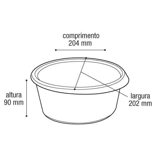 Organizador Hermético Label Inox 2 Litros