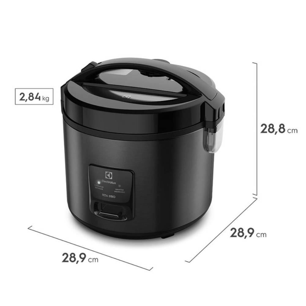 Panela de Arroz Elétrica Electrolux por Rita Lobo 3,5L Efficient 2 em 1 