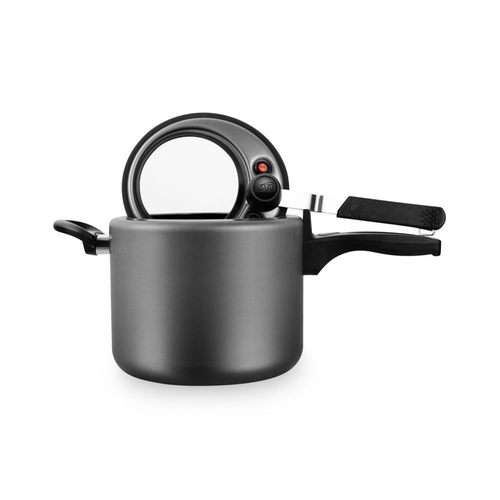 Panela De Pressão Com Visor Superior Superflon Mta 4,5 Litros - Grafite