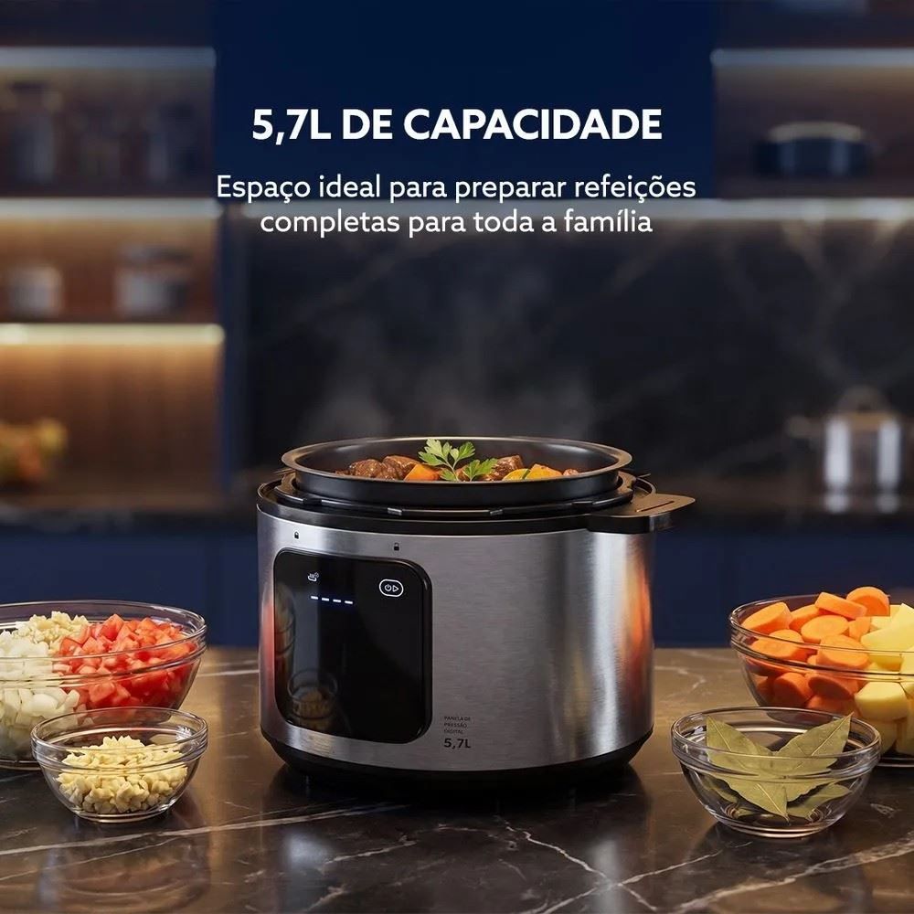 Panela De Pressão Elétrica Oster 5,7 Litros Digital OPAN930