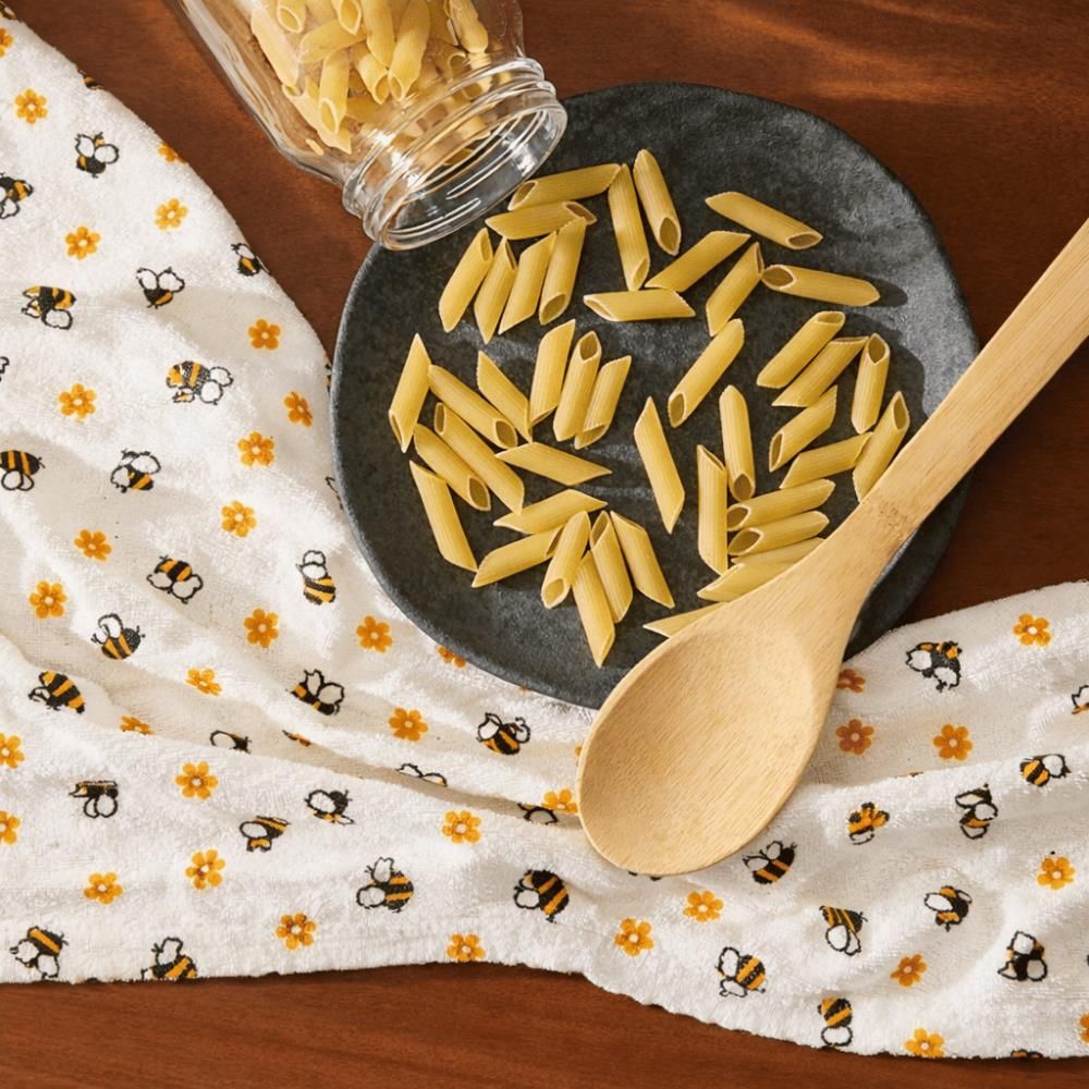 Pano de Copa Pratik Havan Casa 1 Pç - Abelhas Flores Amarelo