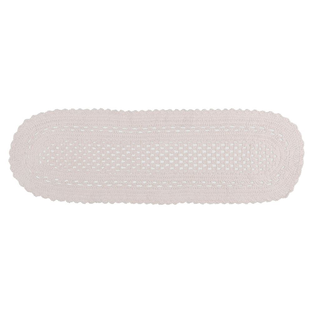 Tapete Passadeira Oval Romano 40Cmx1,20 m Havan Casa - Branco