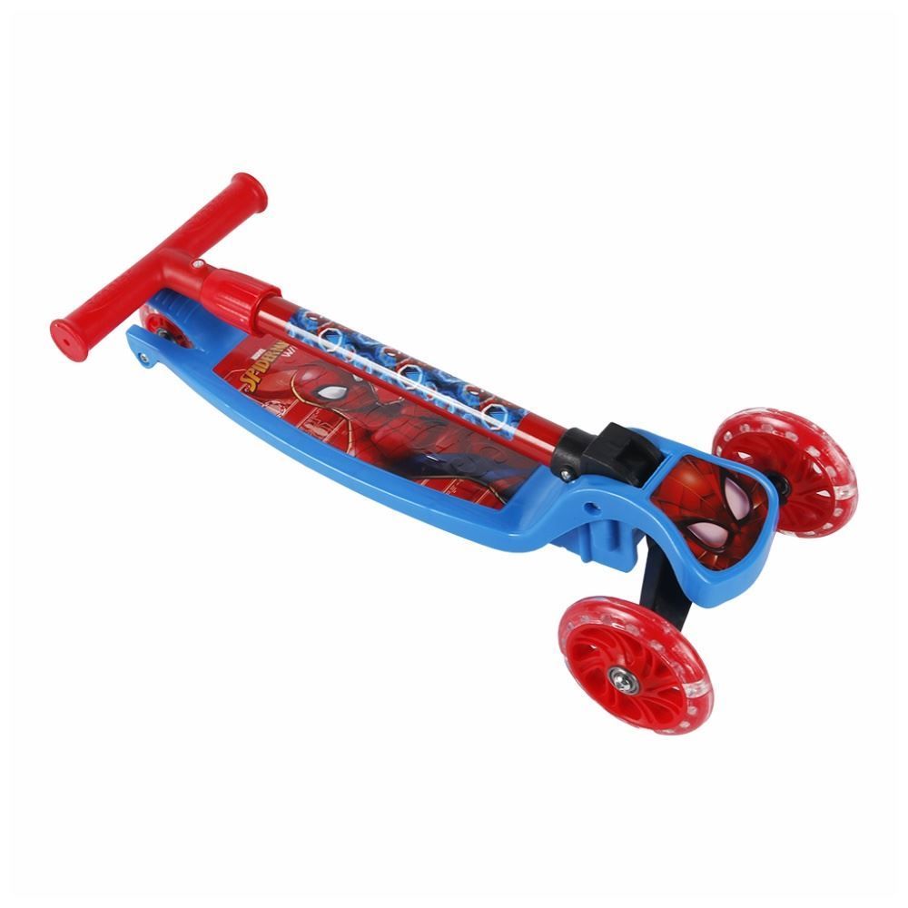 Patinete Infantil 3 Rodas com Led Homem-Aranha Disney