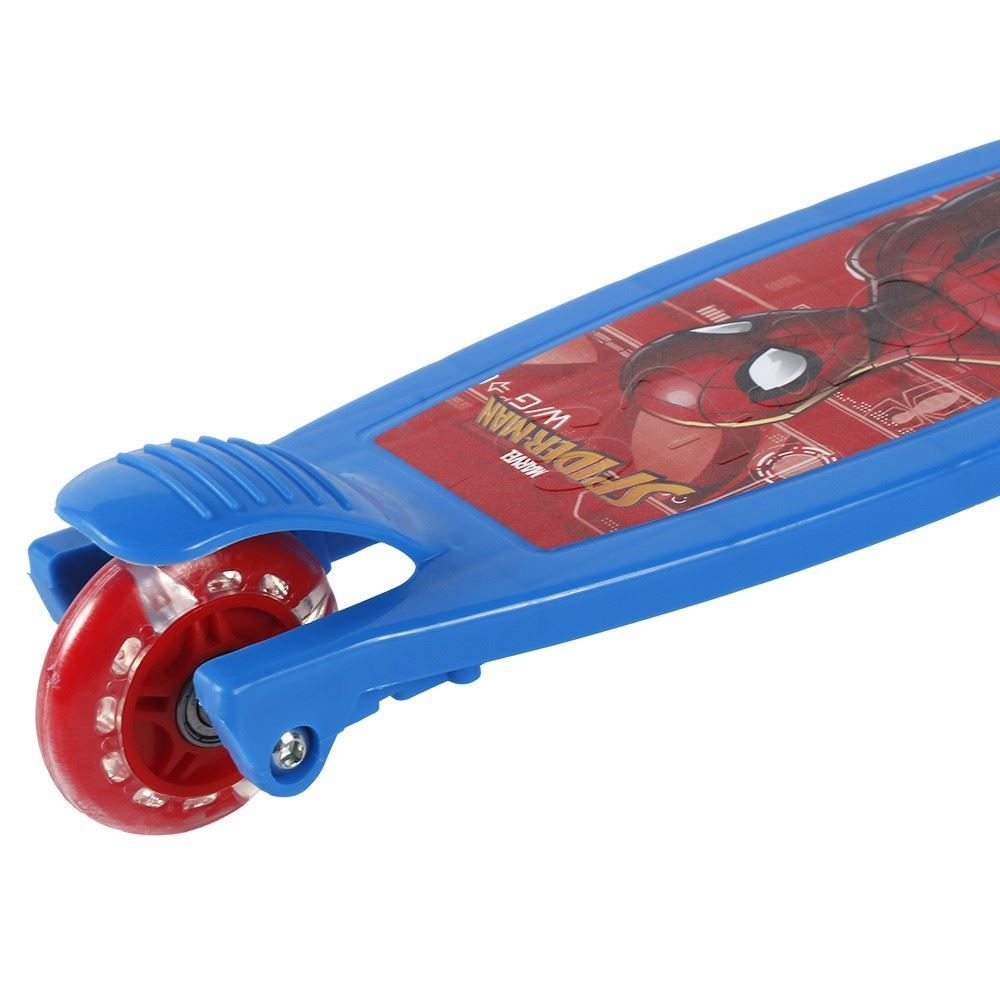 Patinete Infantil 3 Rodas com Led Homem-Aranha Disney