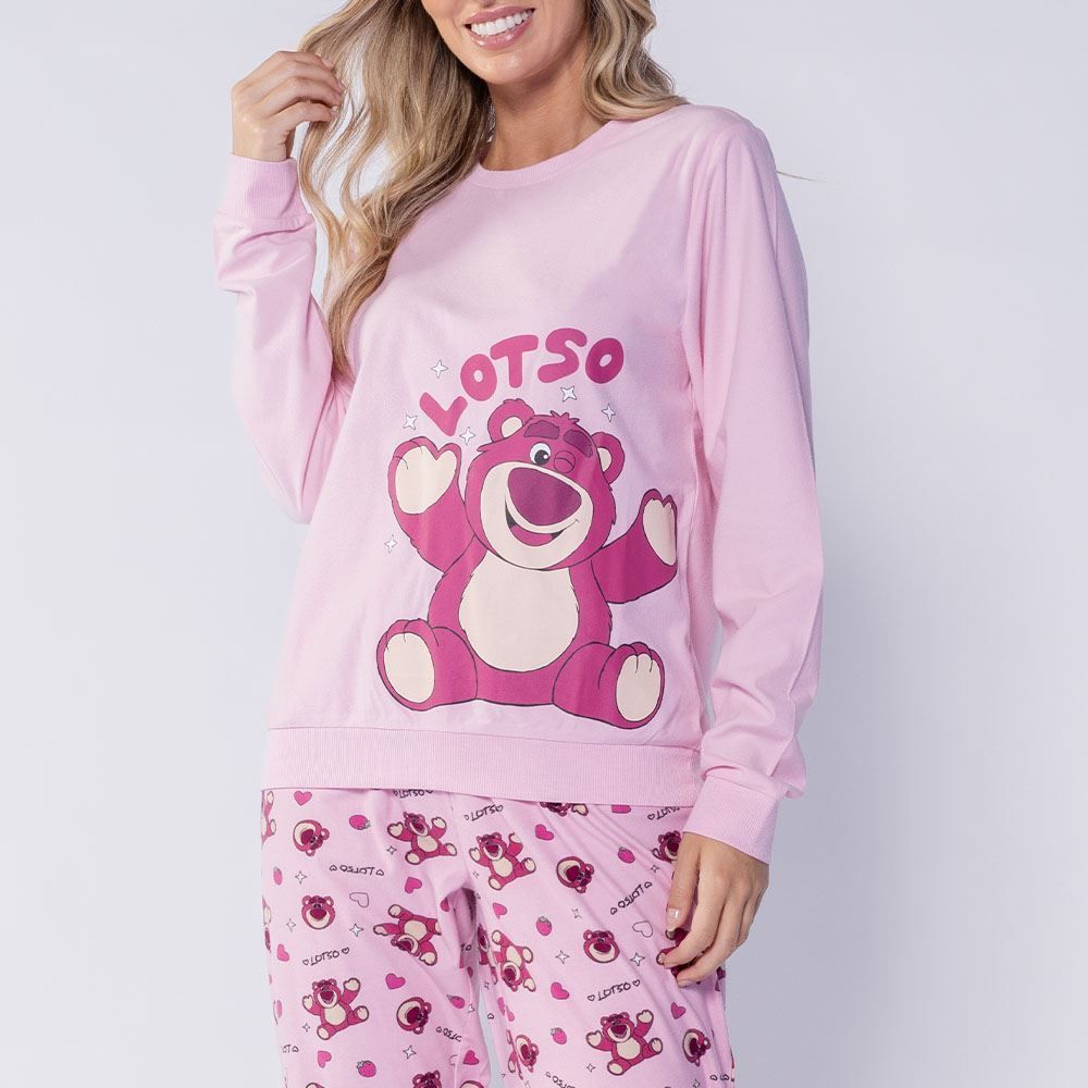 Pijama Feminino Longo Moletinho Toy Story Disney