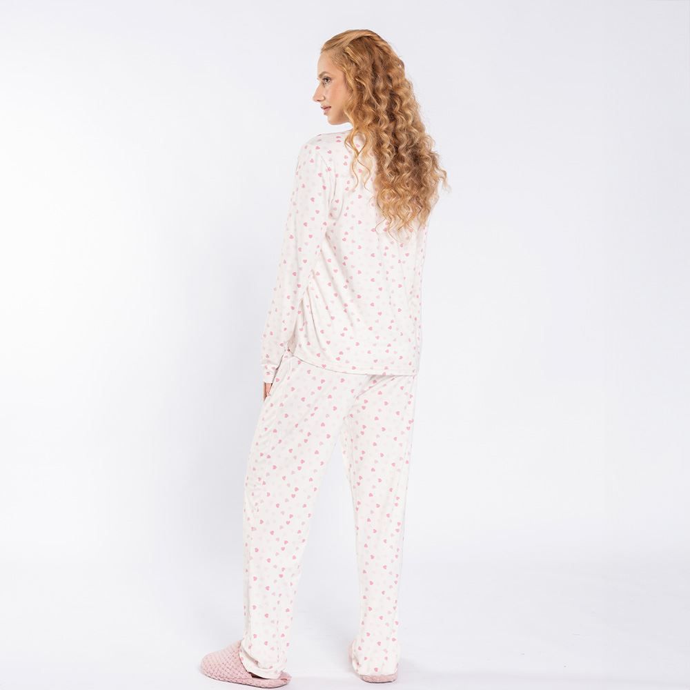 Pijama Feminino Longo Peletizado Camila Moretti