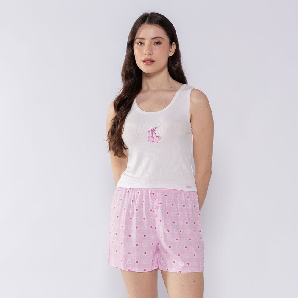 Pijama Feminino Regata Curto Camila Moretti