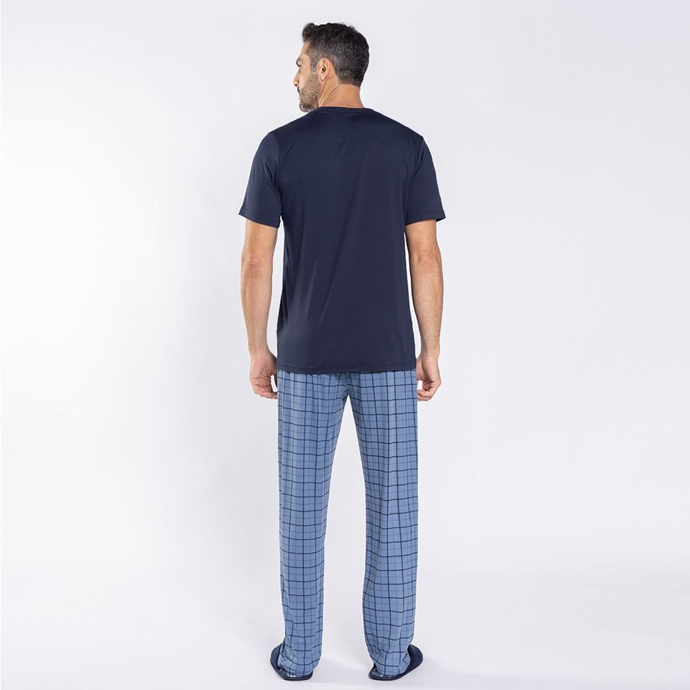 Pijama Masculino Calça e Manga Curta Marc Alain