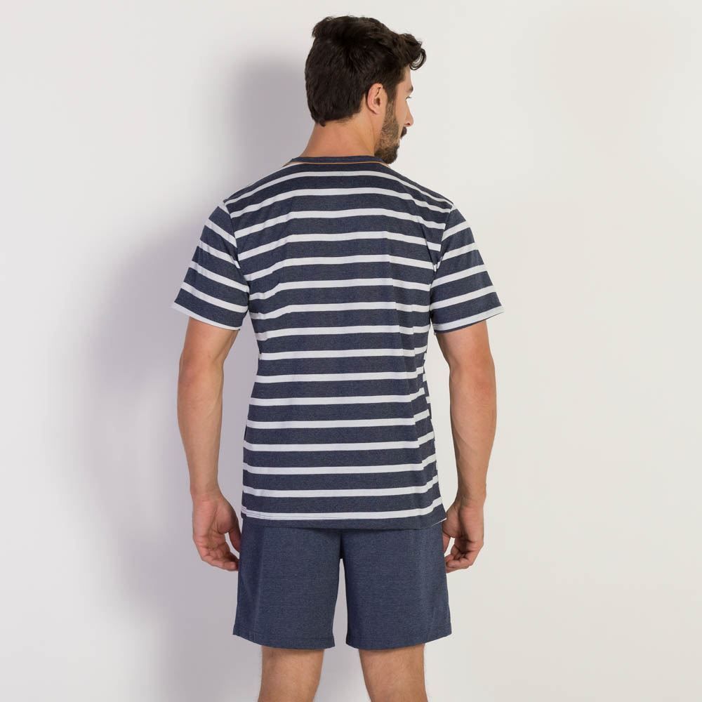 Pijama Masculino Listra Aberto Marc Alain
