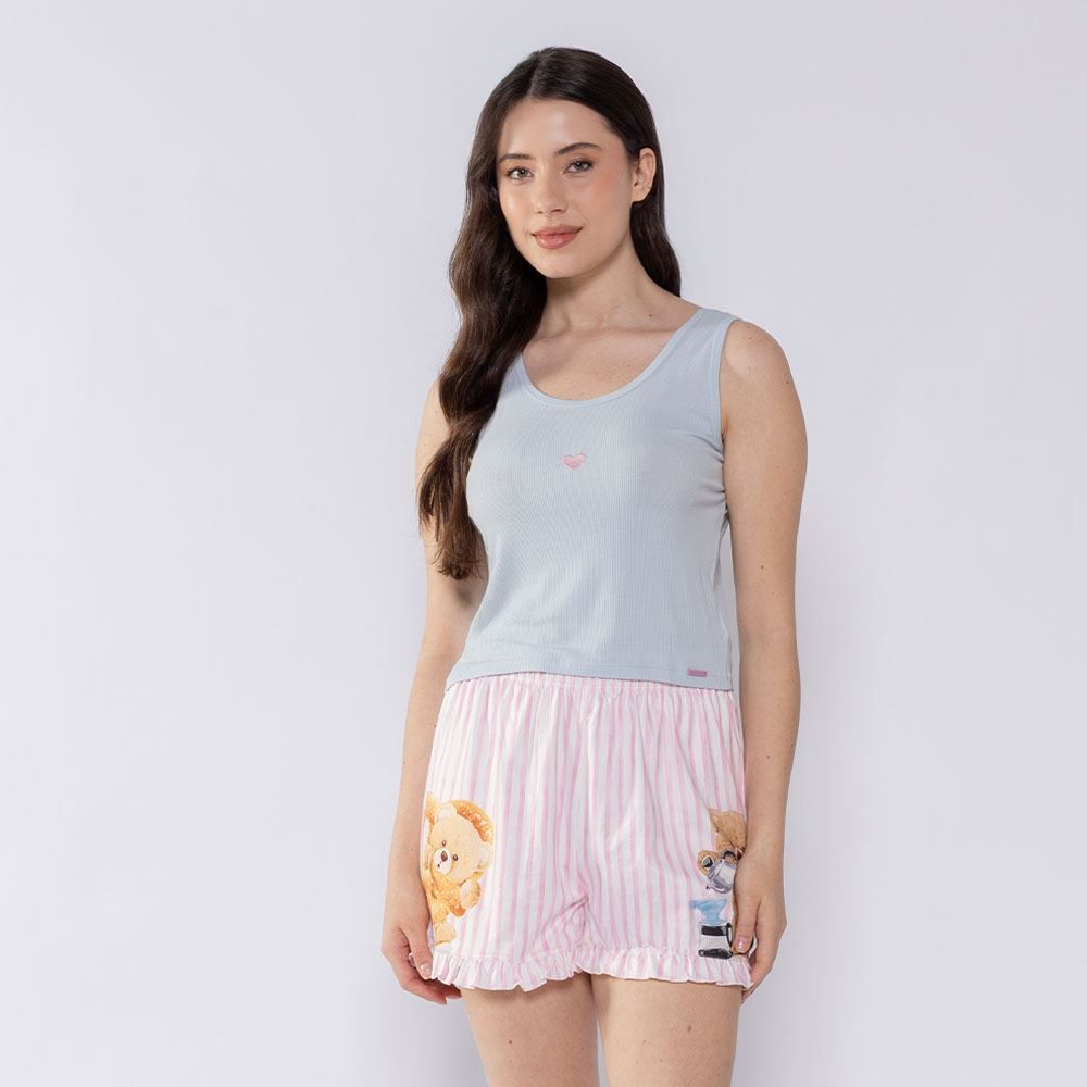 Pijama Feminino Regata Curto Camila Moretti