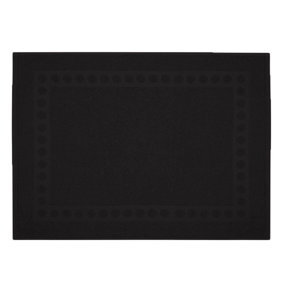Piso Atoalhado 65X50cm Havan - Preto Prisma