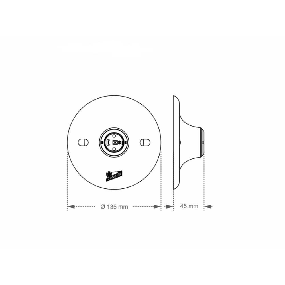 Plafon Com Soquete E-27 681 Taschibra - Bivolt