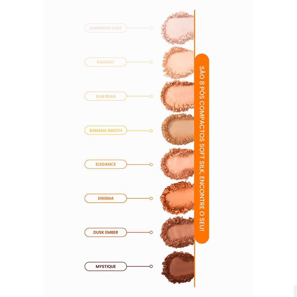 Pó Compacto Mari Maria Soft Silk Banana Smooth - 5,95g