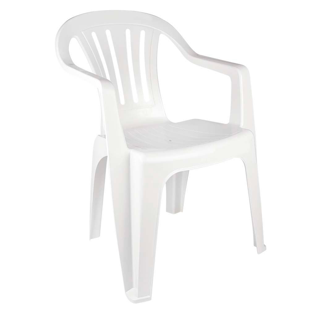 Cadeira De Plástico Mor Empilhável Bela Vista - Branco