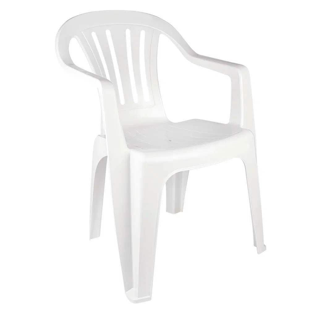Cadeira De Plástico Mor Empilhável Bela Vista  - Branco