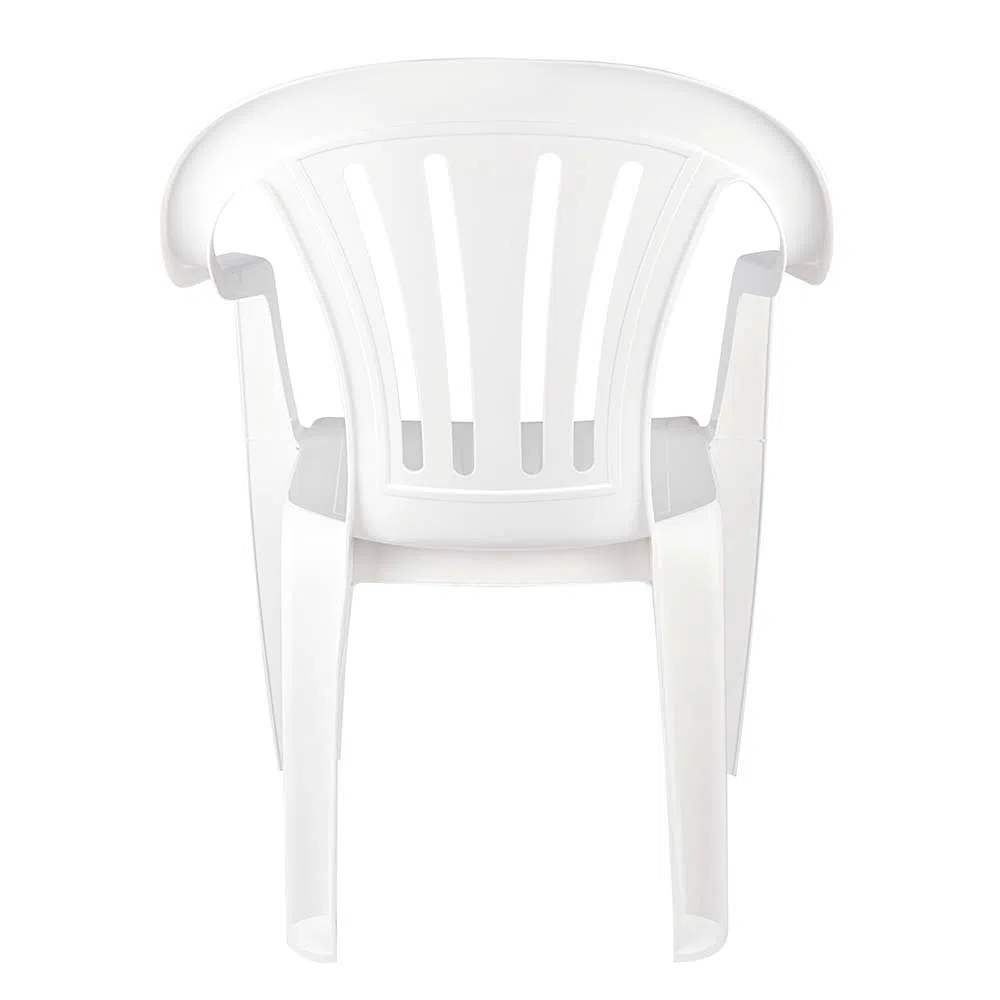 Cadeira De Plástico Mor Empilhável Bela Vista  - Branco