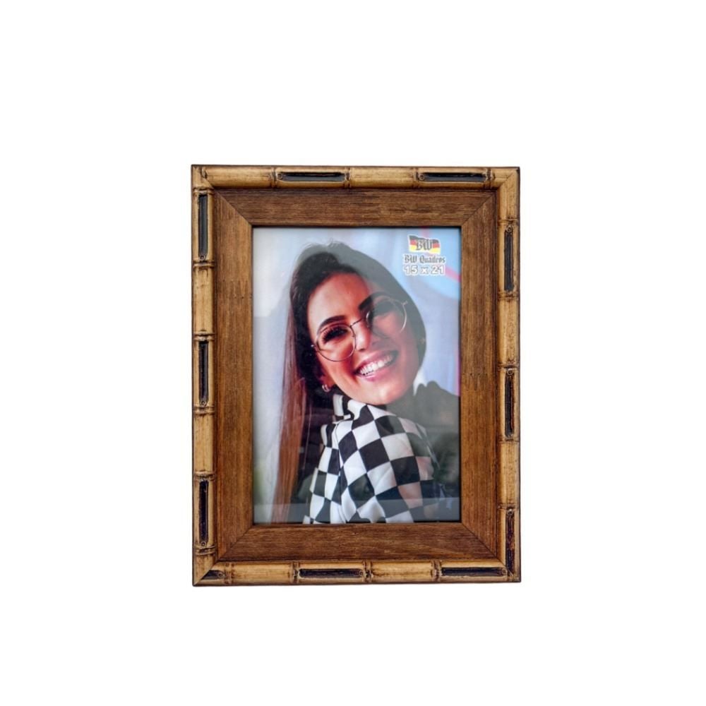 Porta Retrato Madeira Bw Quadros 15X21cm - Bambu