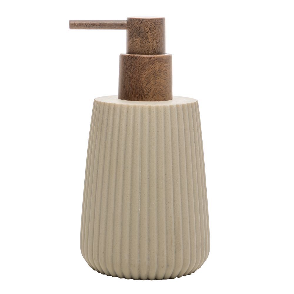 Porta Sabonete Líquido Striato 245Ml Wolff - BEGE