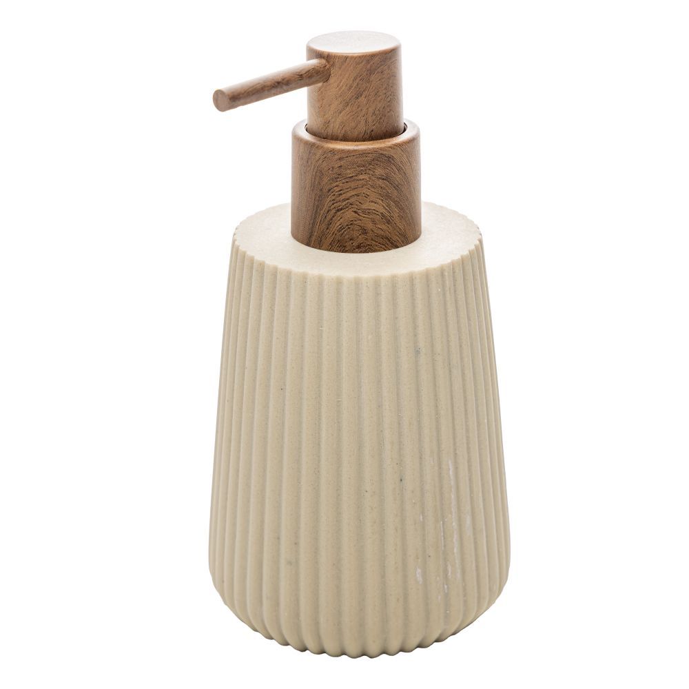 Porta Sabonete Líquido Striato 245Ml Wolff - BEGE