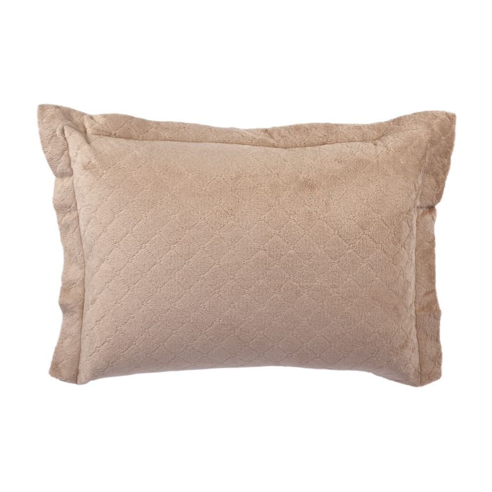 Porta Travesseiro Provence Plush Havan Casa - Bege