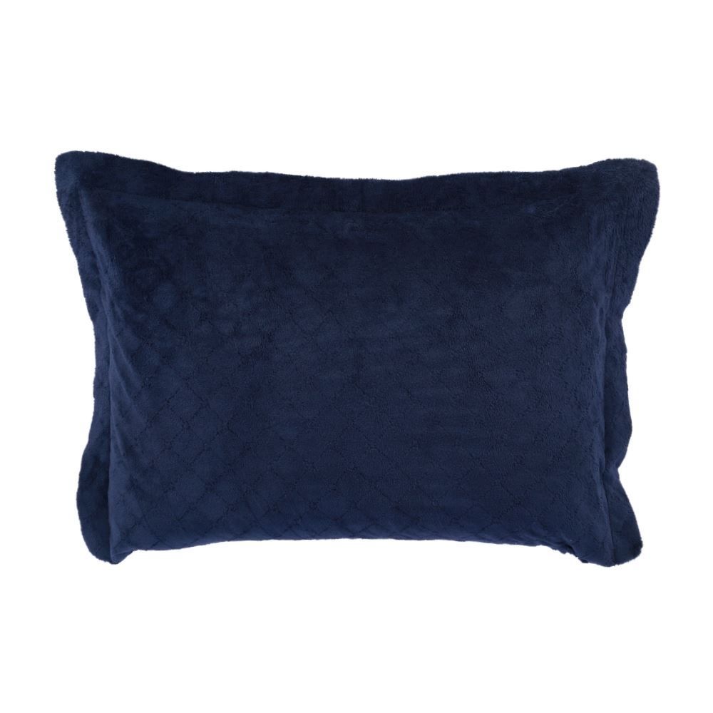 Porta Travesseiro Provence Plush Havan Casa - Azul Mariner