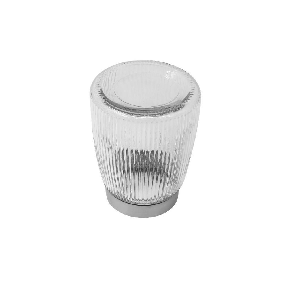 Pote Canelado Com Tampa De Metal Havan Casa 1,3 Litros - Transparente