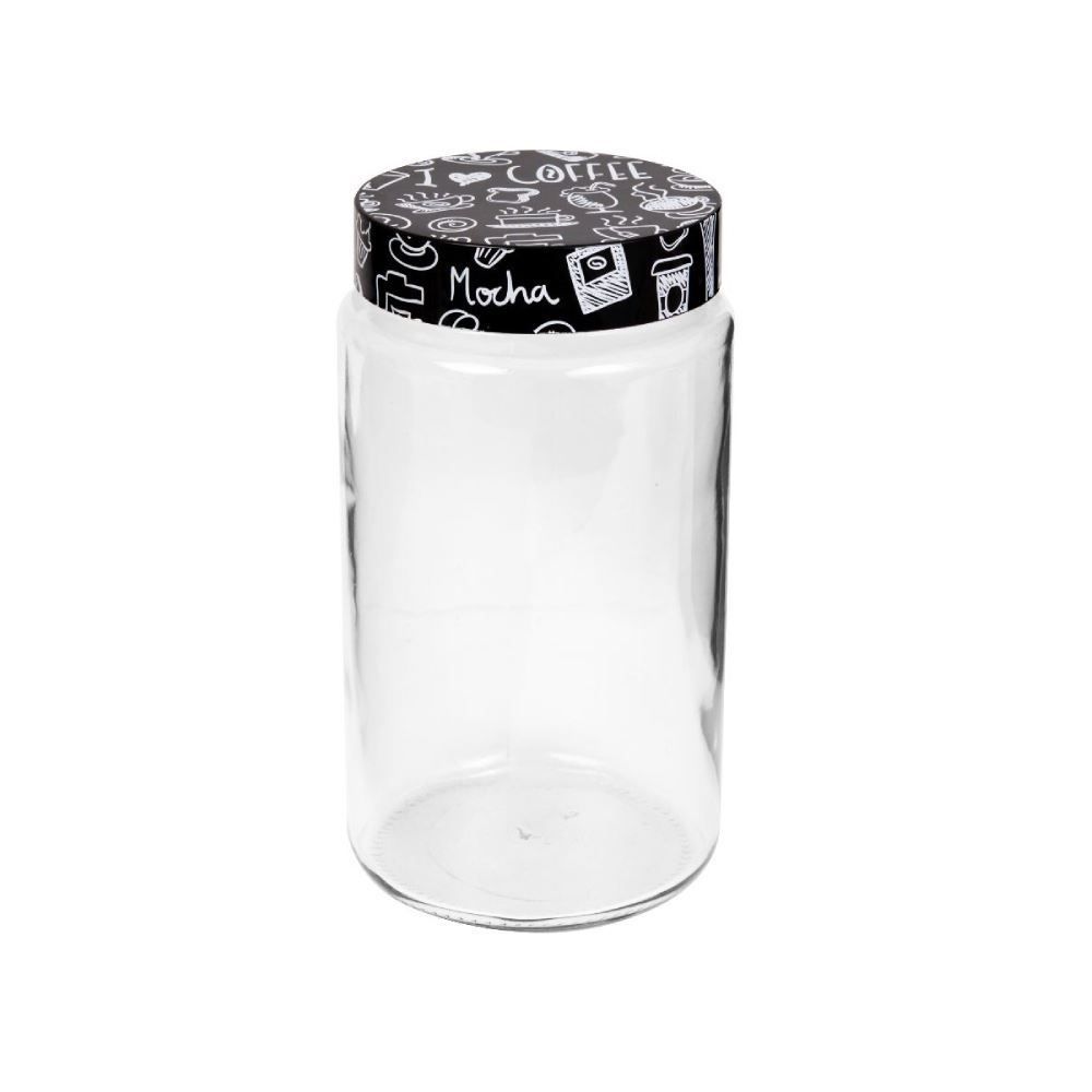 Pote De Vidro Com Tampa Decorada Havan Casa 2 Litros - Transparente