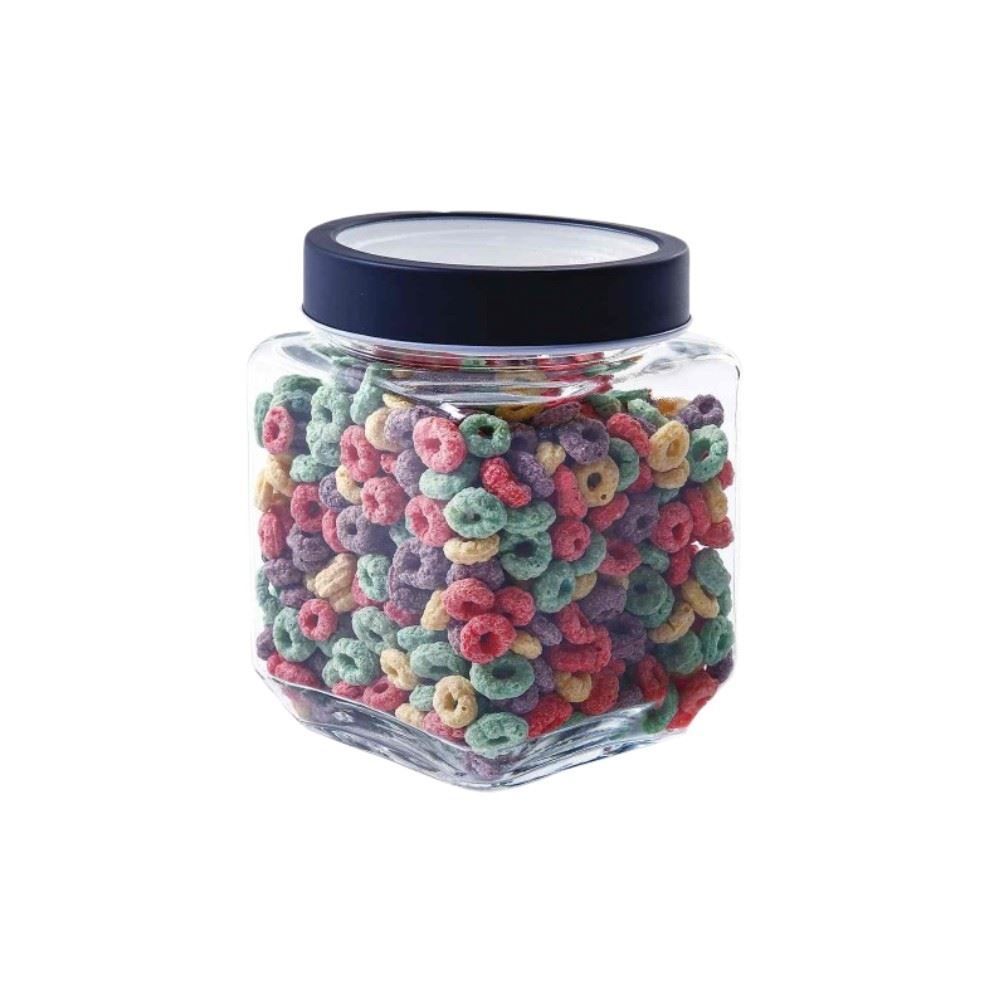 Pote De Vidro Com Tampa Gastro Lyor 1,2L - Preto