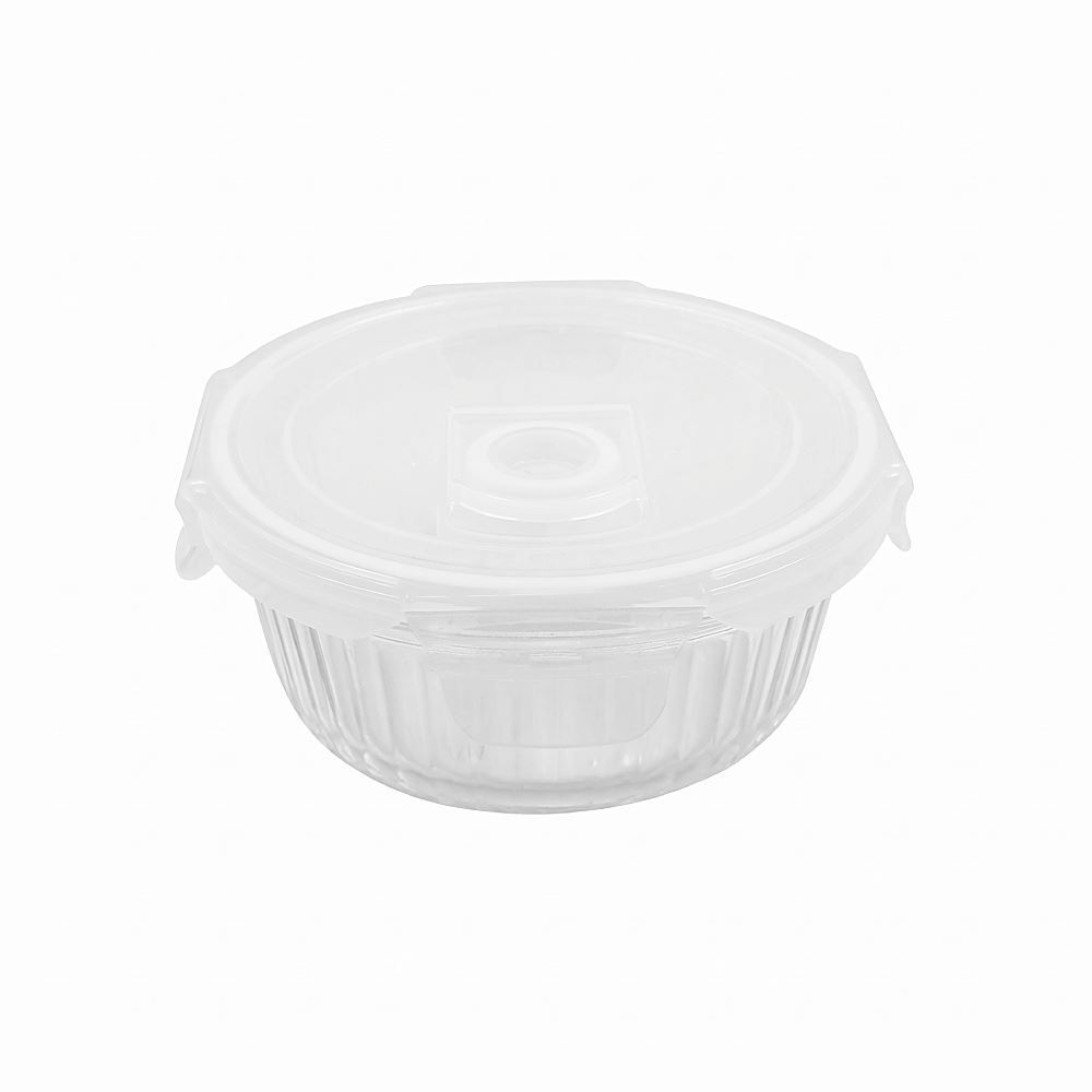 Pote de Vidro Hermético Canelado Havan Casa 370Ml - Transparente