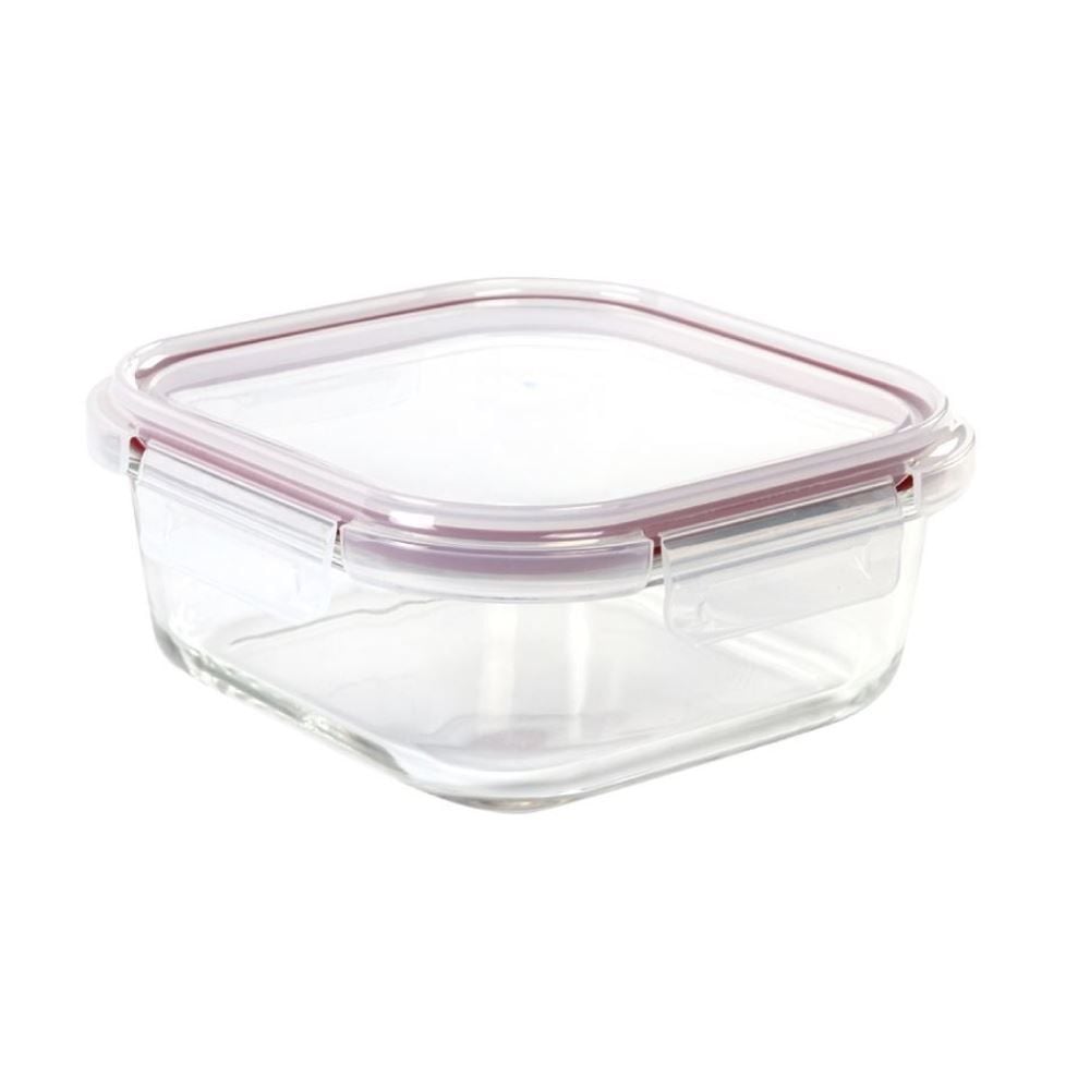 Pote Hermético Quadrado Havan Casa 1,2 Litros - Vidro Transparente 