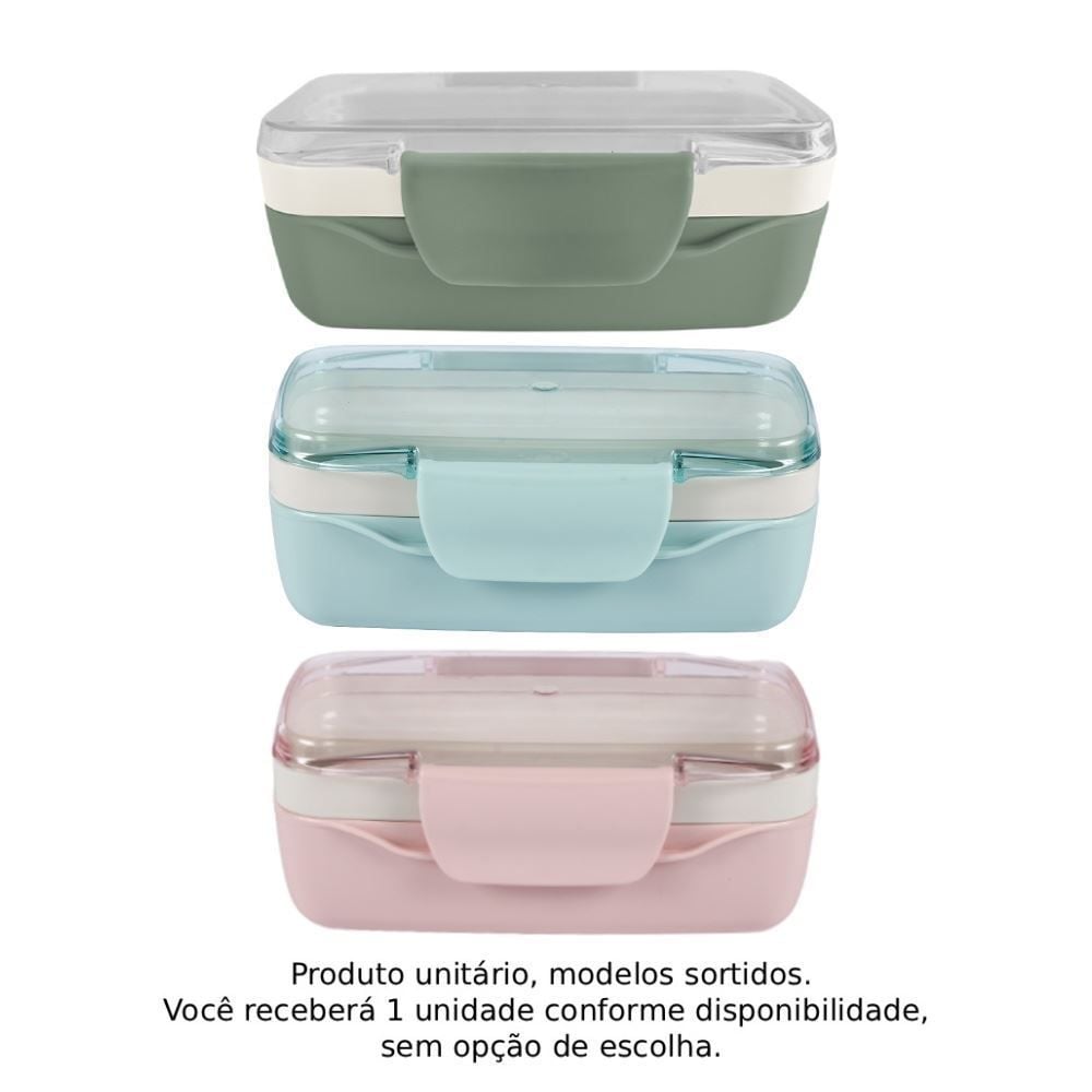 Pote Marmita Média com Trava 900Ml Vaeso - Sortido