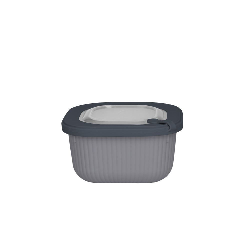 Pote Quadrado Camerata Havan Casa 600Ml - Cinza