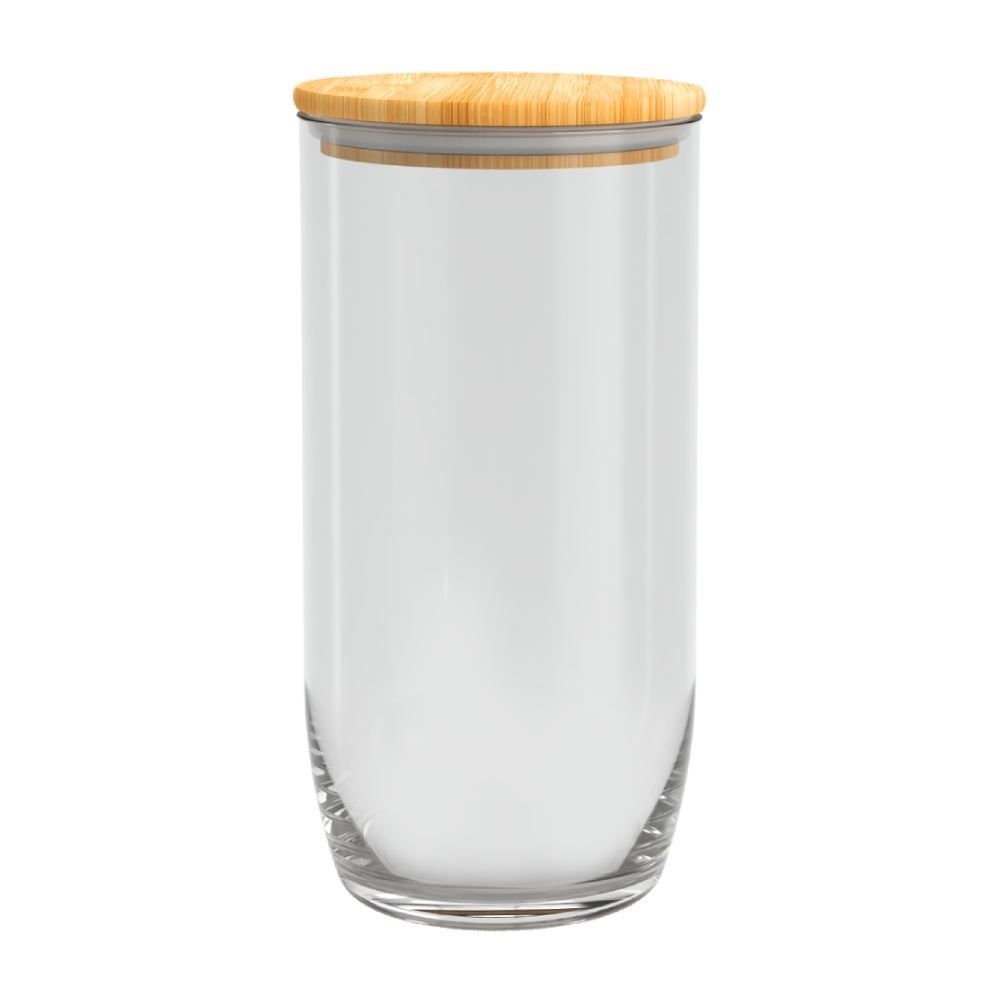 Pote com Tampa de Bambu Nadir 1,2 Litros - VERT