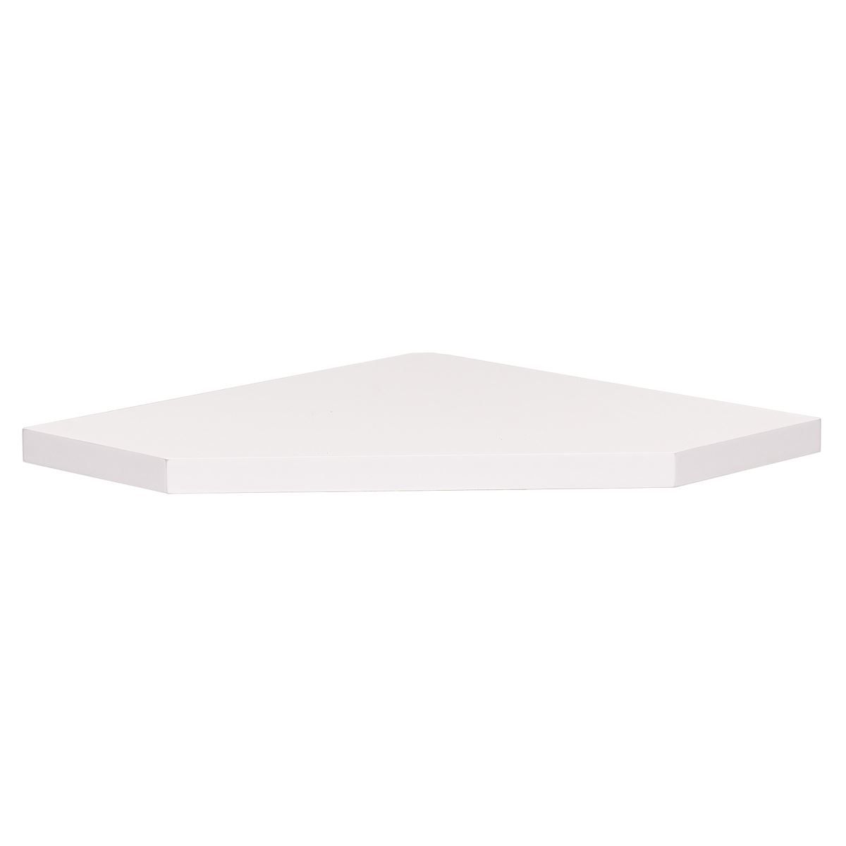 Prateleira Canto Em Mdp 30X30cm Branco Laca Jpf 143 - BRANCO