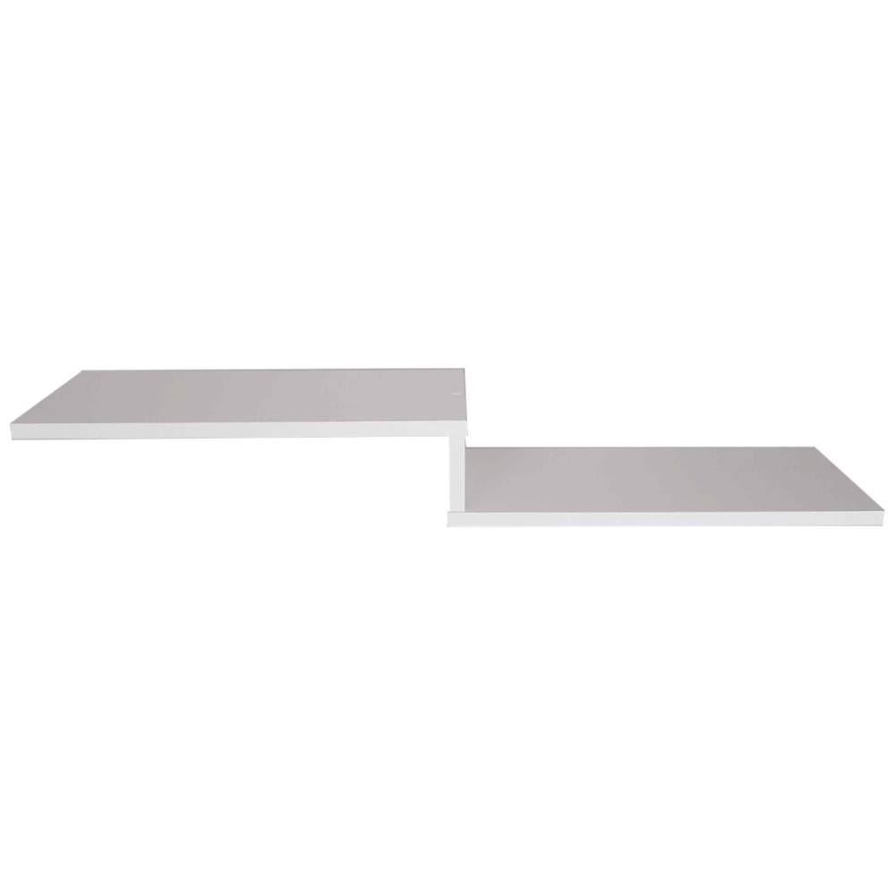 Prateleira Tipo Z Pintura Laca 98X18cm Mdp Jpf - Branco