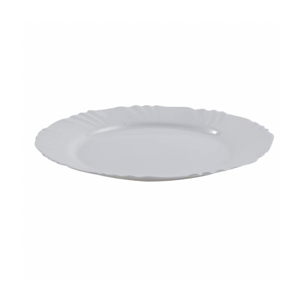 Prato De Sobremesa Pétala Nadir 19,5Cm - Branco