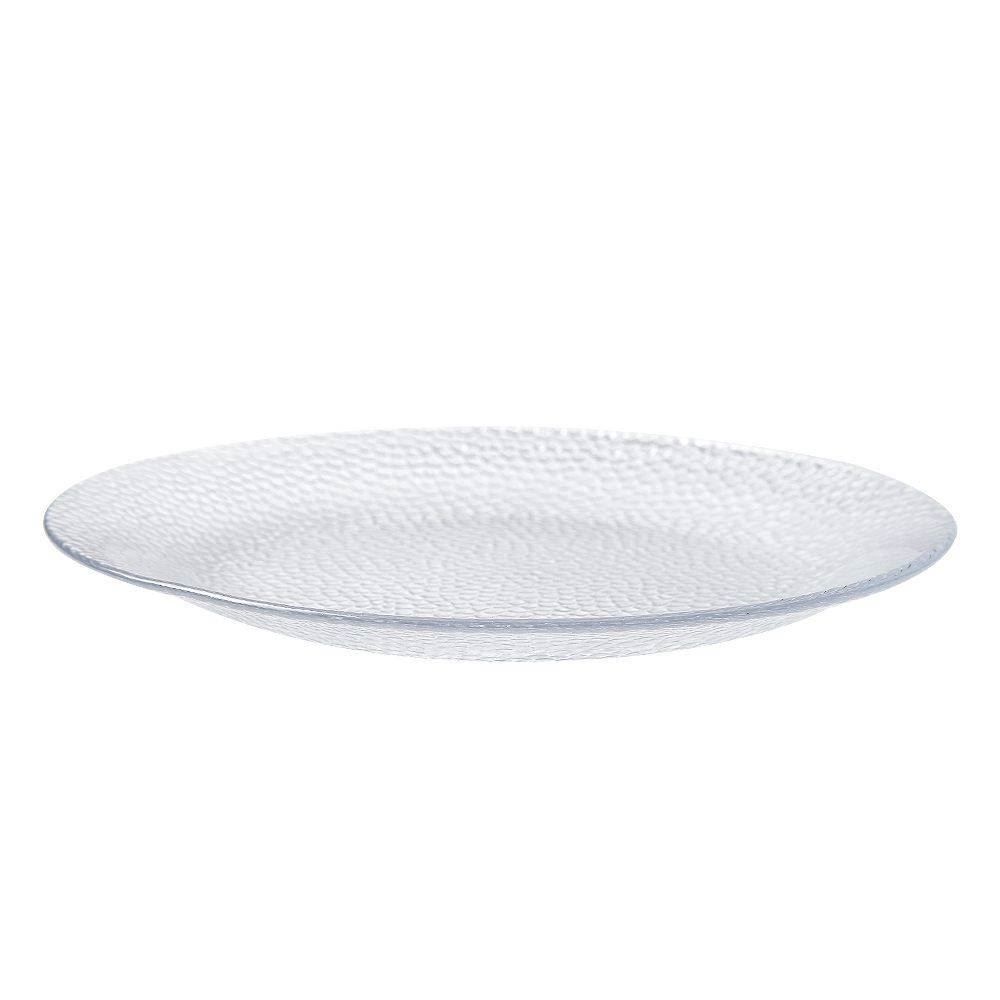 Prato de Sobremesa de Vidro Acqua Nadir 19Cm - Vidro