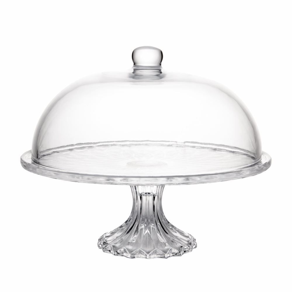 Prato para Bolo com Pé e Tampa Diamond 30Cm Lyor - DIAMOND