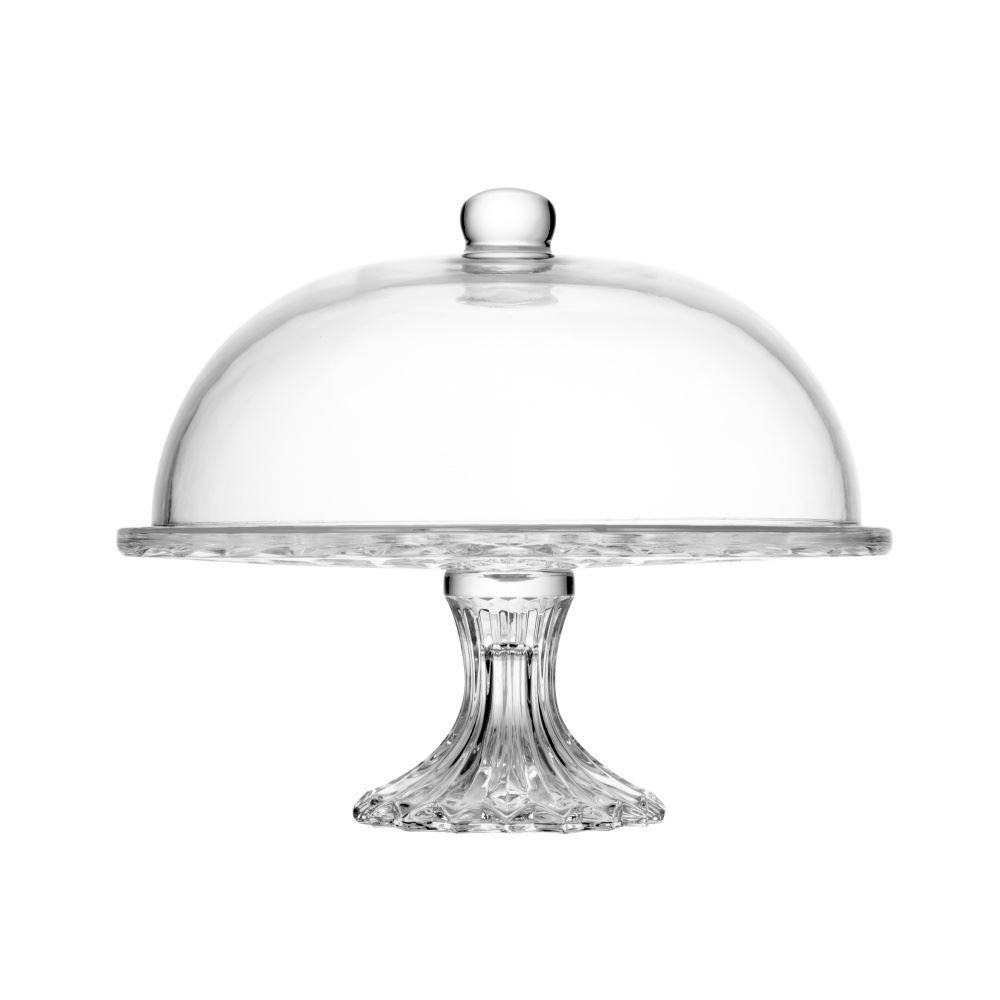 Prato para Bolo com Pé e Tampa Diamond 30Cm Lyor - DIAMOND