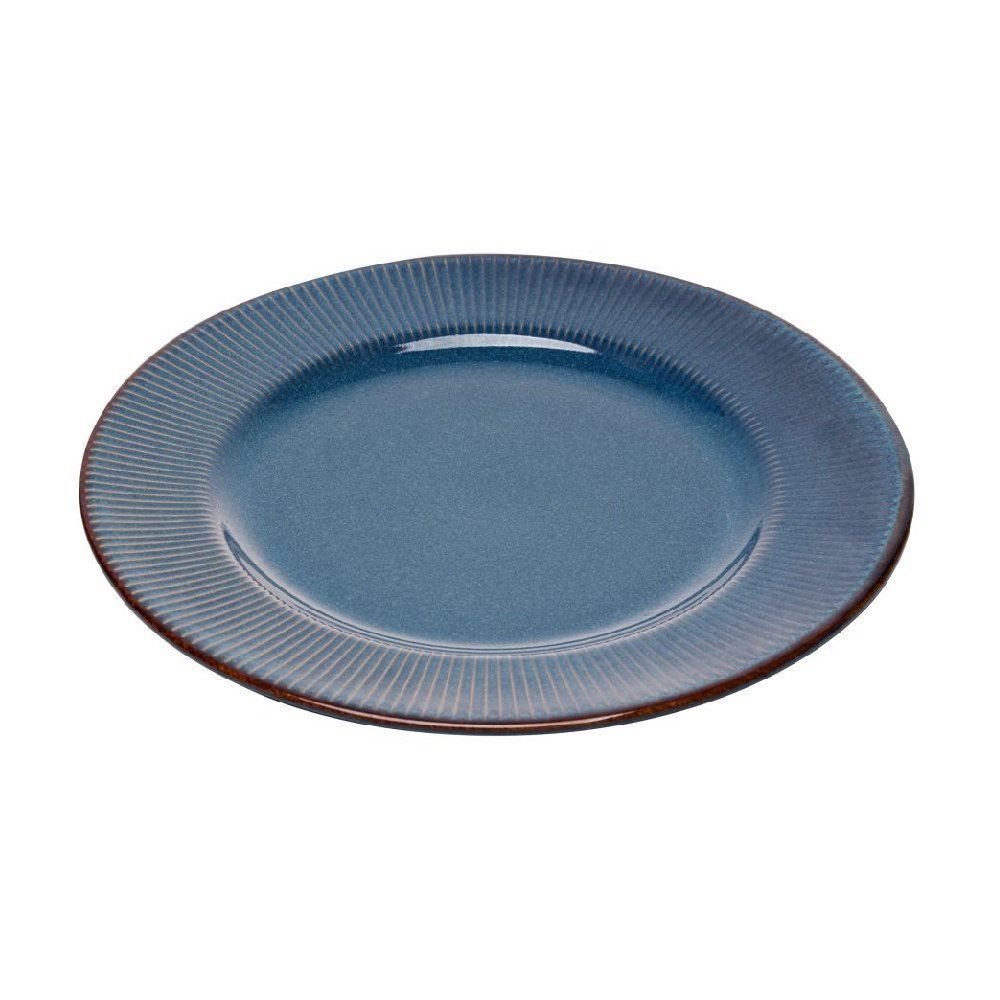 Prato Raso Linear Lyor 27 Cm - Azul