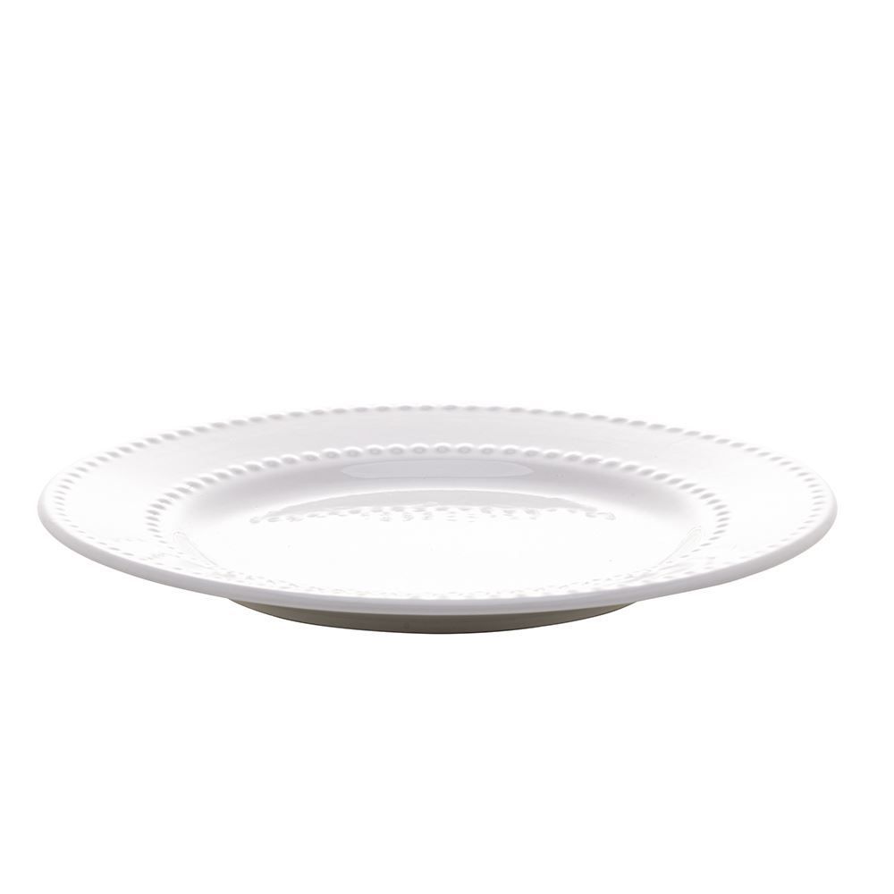 Prato Raso Lyor New Bone Pearl 27Cm - Porcelana