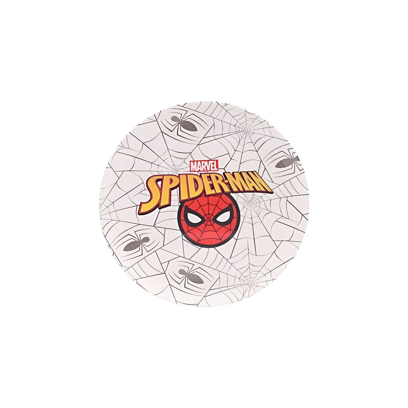 Prato Raso Melamina Disney 20,2Cm - Homem Aranha Teias