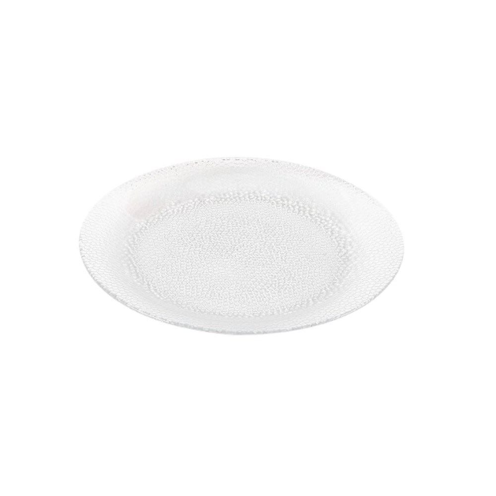 Prato Raso De Vidro Acqua Nadir 23Cm - Vidro Transparente