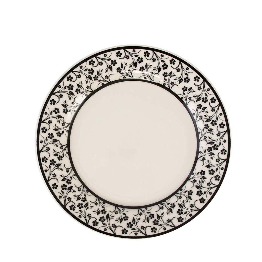 Prato De Sobremesa New Arabesco Biona By Havan Casa 18Cm - Cerâmica