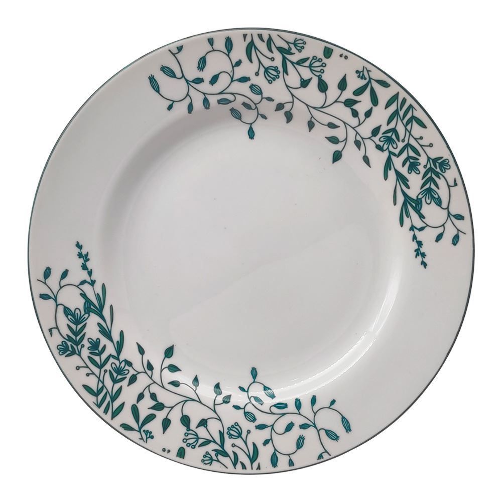Prato Sobremesa Porcelana Aurora 20Cm Havan Casa - Branco