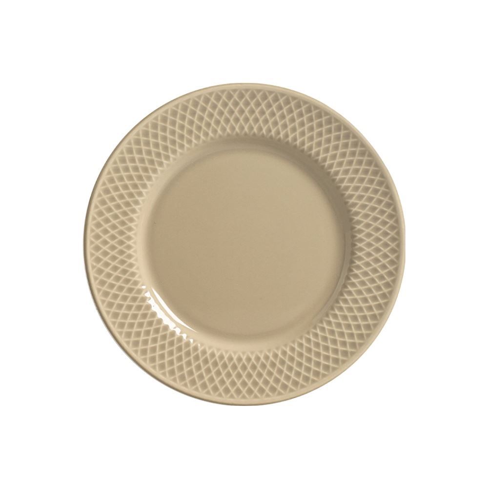 Prato Sobremesa Split 21Cm Alleanza - Taupe