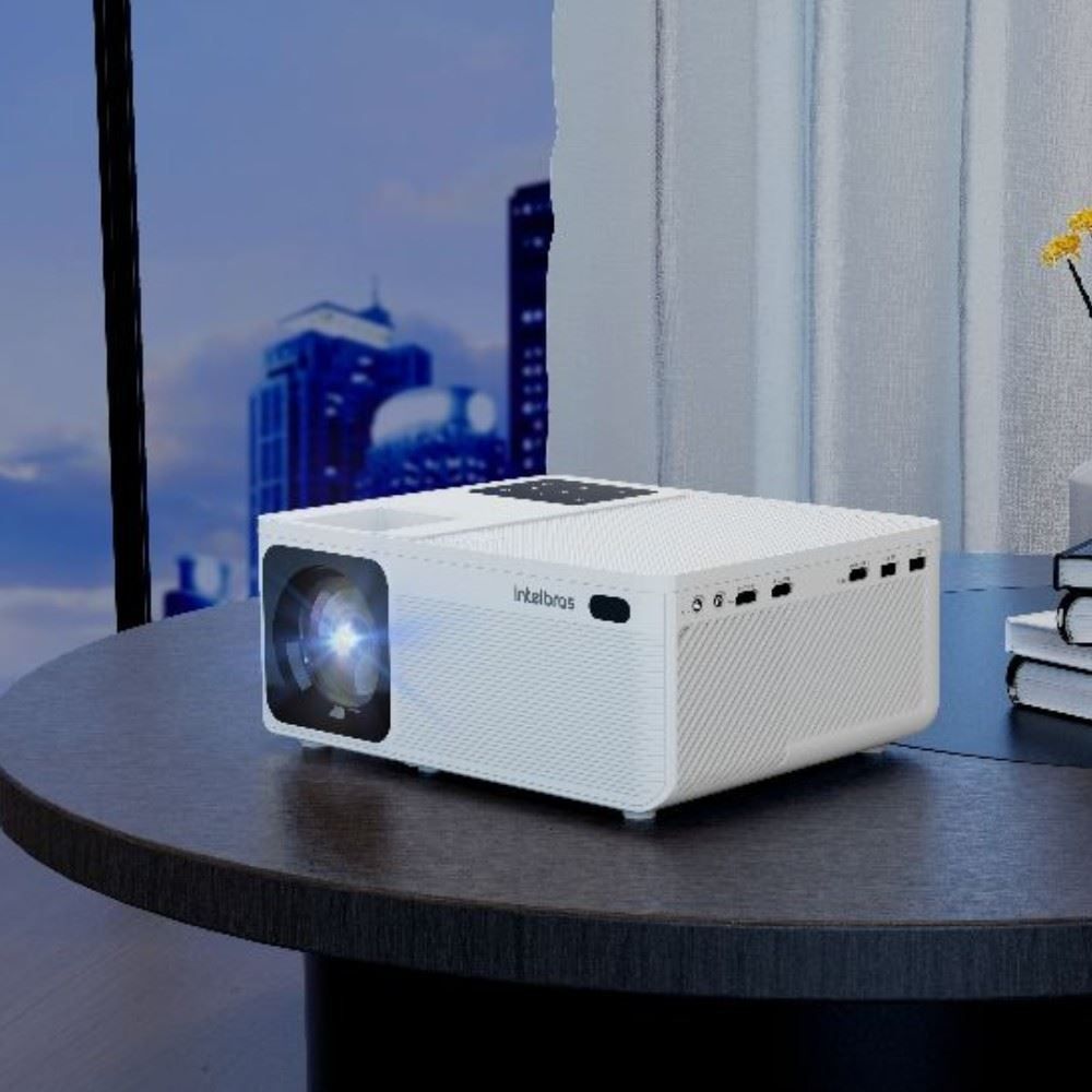 Projetor Intelbras Pfl5211 Full Hd Led 5200 Lúmens com Wi-Fi