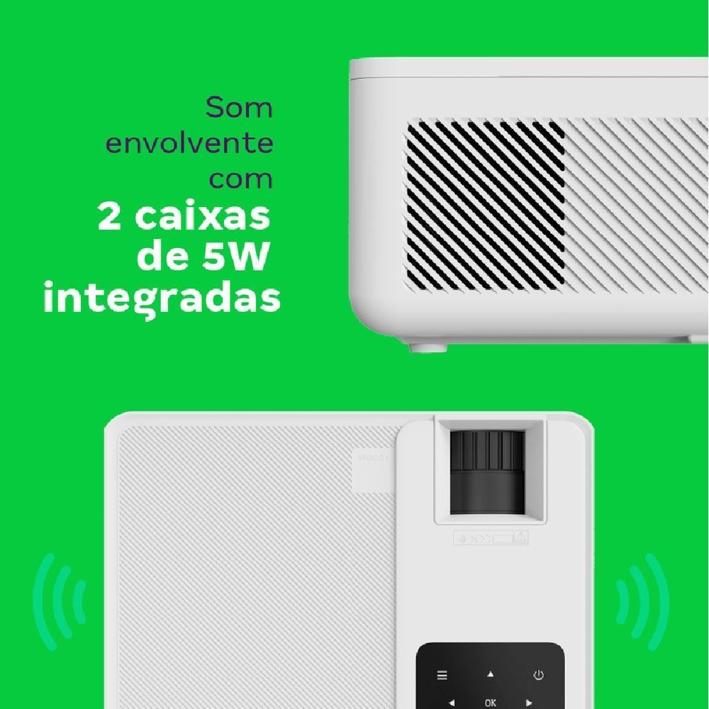 Projetor Intelbras Pfl5211 Full Hd Led 5200 Lúmens com Wi-Fi