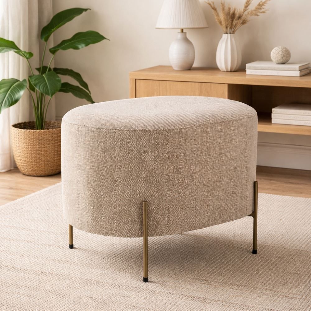 Puff Oval Requinte Havan Casa 52X42cm
